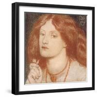 Regina Cordium or the Queen of Hearts, 1860-Dante Gabriel Charles Rossetti-Framed Giclee Print