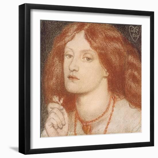 Regina Cordium or the Queen of Hearts, 1860-Dante Gabriel Charles Rossetti-Framed Giclee Print