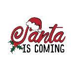Santa is Coming -Calligraphy for Christmas-Regina Tolgyesi-Photographic Print