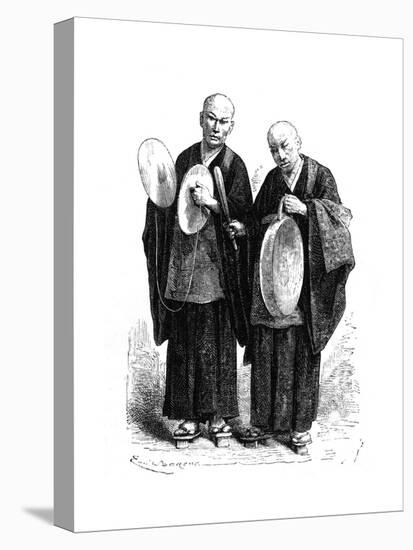 Regional Music:Japanese Gong and Cymbals, C. 1870.-null-Stretched Canvas