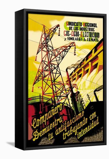 Regional Syndicate of Oil, Gas and Electric Industries-S. Carrilero-Framed Stretched Canvas