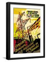 Regional Syndicate of Oil, Gas and Electric Industries-S. Carrilero-Framed Art Print