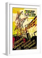 Regional Syndicate of Oil, Gas and Electric Industries-S. Carrilero-Framed Art Print
