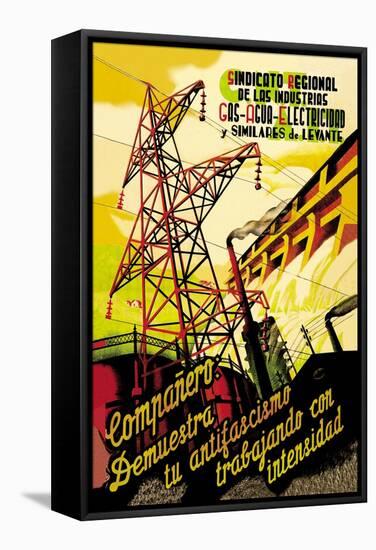 Regional Syndicate of Oil, Gas and Electric Industries-S. Carrilero-Framed Stretched Canvas