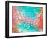 Regional Type Watercolor-null-Framed Art Print