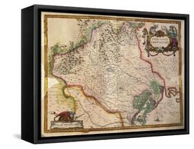 Regionum Italiae, Territory of Treviso, Veneto Region, Italy-Willem Janszoon Blaeu-Framed Stretched Canvas