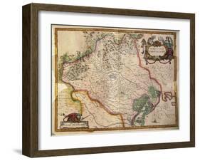 Regionum Italiae, Territory of Treviso, Veneto Region, Italy-Willem Janszoon Blaeu-Framed Giclee Print