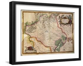 Regionum Italiae, Territory of Treviso, Veneto Region, Italy-Willem Janszoon Blaeu-Framed Giclee Print