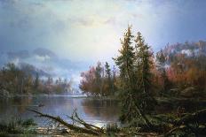 Autumn Landscape, Mid-Late 19th Century-Regis Francois Gignoux-Framed Stretched Canvas