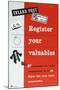 Register Your Valuables-Peter Laufer-Mounted Art Print