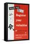 Register Your Valuables-Peter Laufer-Framed Stretched Canvas