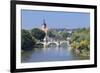 Regiswindiskirche Church and the Old Bridge over the Neckar River-Markus Lange-Framed Photographic Print