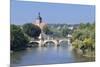 Regiswindiskirche Church and the Old Bridge over the Neckar River-Markus Lange-Mounted Photographic Print