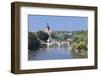 Regiswindiskirche Church and the Old Bridge over the Neckar River-Markus Lange-Framed Photographic Print