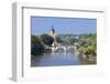 Regiswindiskirche Church and the Old Bridge over the Neckar River-Markus Lange-Framed Photographic Print