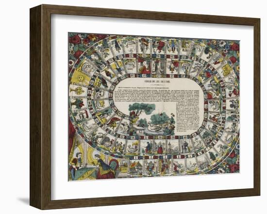 Règle du jeu de l'oie-null-Framed Giclee Print