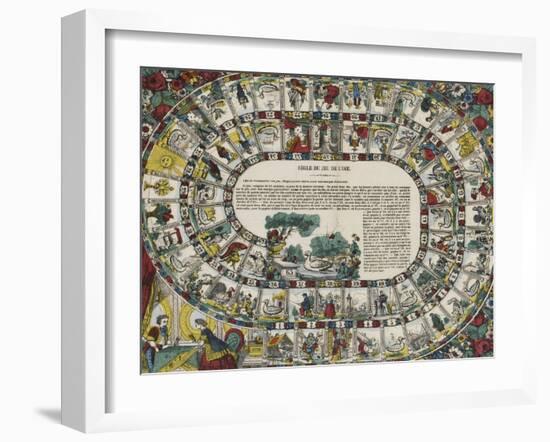 Règle du jeu de l'oie-null-Framed Giclee Print