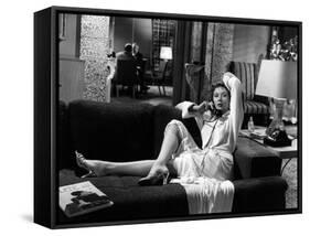 Reglement by Comptes THE BIG HEAT by FritzLang with Glenn Ford and Gloria Grahame, 1953 (b/w photo)-null-Framed Stretched Canvas