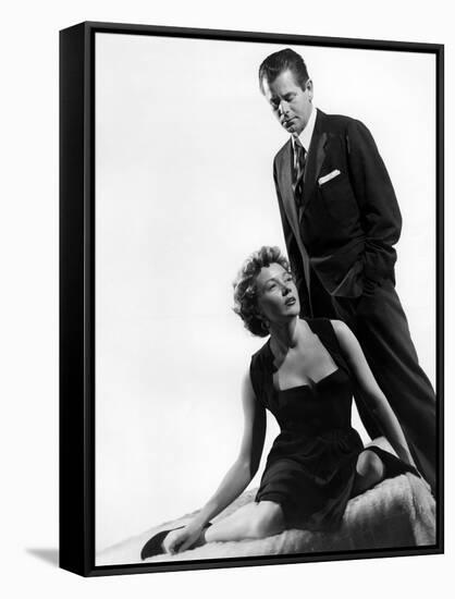 Reglement by Comptes THE BIG HEAT by FritzLang with Glenn Ford and Gloria Grahame, 1953 (b/w photo)-null-Framed Stretched Canvas