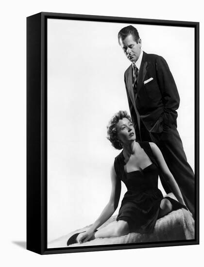 Reglement by Comptes THE BIG HEAT by FritzLang with Glenn Ford and Gloria Grahame, 1953 (b/w photo)-null-Framed Stretched Canvas