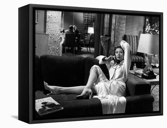 Reglement by Comptes THE BIG HEAT by FritzLang with Glenn Ford and Gloria Grahame, 1953 (b/w photo)-null-Framed Stretched Canvas