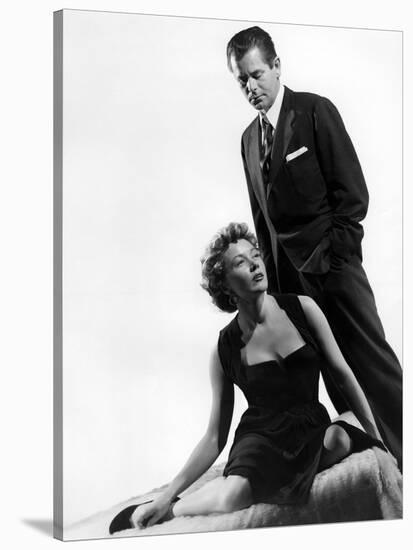 Reglement by Comptes THE BIG HEAT by FritzLang with Glenn Ford and Gloria Grahame, 1953 (b/w photo)-null-Stretched Canvas