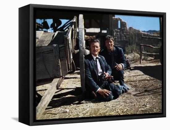 Reglements by comptes a OK Corral Gunfight at the OK Corral by JohnSturges with Kirk Douglas Burt L-null-Framed Stretched Canvas