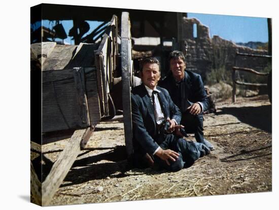 Reglements by comptes a OK Corral Gunfight at the OK Corral by JohnSturges with Kirk Douglas Burt L-null-Stretched Canvas