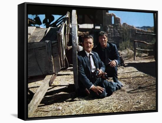 Reglements by comptes a OK Corral Gunfight at the OK Corral by JohnSturges with Kirk Douglas Burt L-null-Framed Stretched Canvas