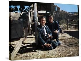 Reglements by comptes a OK Corral Gunfight at the OK Corral by JohnSturges with Kirk Douglas Burt L-null-Stretched Canvas