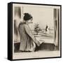 Regret-Honore Daumier-Framed Stretched Canvas