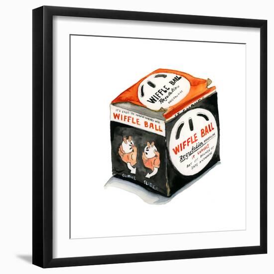 Regulation Wiffleball-Stacy Milrany-Framed Art Print