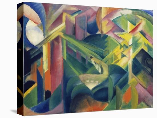 Reh Im Klostergarten, 1912-Franz Marc-Stretched Canvas