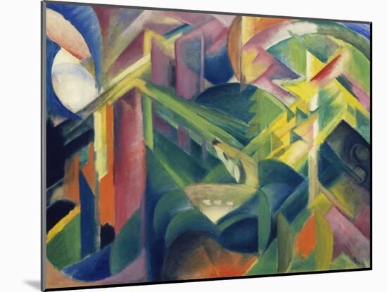 Reh Im Klostergarten, 1912-Franz Marc-Mounted Giclee Print