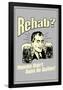 Rehab Momma Didn't Raise No Quitter Funny Retro Poster-Retrospoofs-Framed Poster