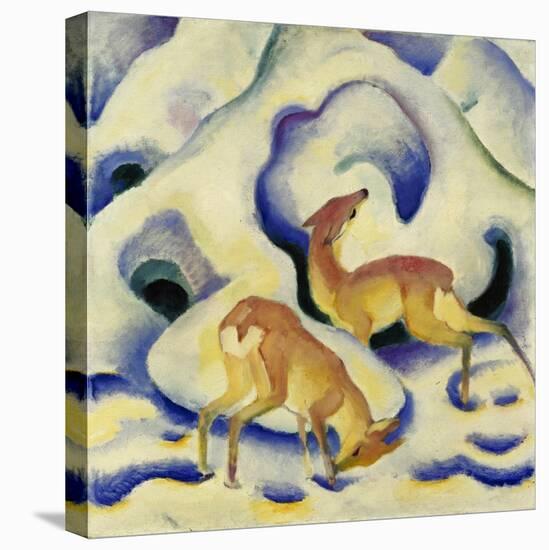 Rehe Im Schnee, 1911-Franz Marc-Stretched Canvas