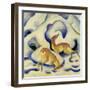 Rehe Im Schnee, 1911-Franz Marc-Framed Giclee Print