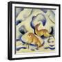 Rehe Im Schnee, 1911-Franz Marc-Framed Giclee Print