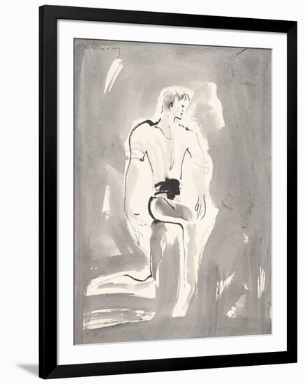 Rehearsal - a Terre-Alan Halliday-Framed Art Print