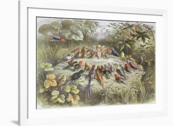 Rehearsal in Fairy Land, Illustration from "In Fairyland: a Series of Pictures from the Elf-World"-Richard Doyle-Framed Giclee Print