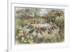 Rehearsal in Fairy Land, Illustration from "In Fairyland: a Series of Pictures from the Elf-World"-Richard Doyle-Framed Giclee Print