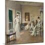 Rehearsal in the Studio (Oil on Canvas)-Edmund Charles Tarbell-Mounted Giclee Print