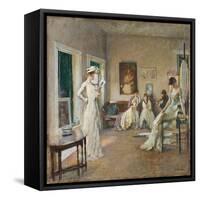 Rehearsal in the Studio (Oil on Canvas)-Edmund Charles Tarbell-Framed Stretched Canvas