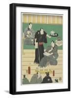 Rehearsal of a Kabuki Play, September 1860-Utagawa Kunisada-Framed Giclee Print