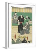 Rehearsal of a Kabuki Play, September 1860-Utagawa Kunisada-Framed Giclee Print