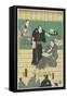 Rehearsal of a Kabuki Play, September 1860-Utagawa Kunisada-Framed Stretched Canvas