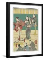 Rehearsal of a Kabuki Play, September 1860-Utagawa Kunisada-Framed Giclee Print