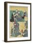 Rehearsal of a Kabuki Play, September 1860-Utagawa Kunisada-Framed Giclee Print