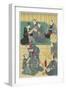 Rehearsal of a Kabuki Play, September 1860-Utagawa Kunisada-Framed Giclee Print