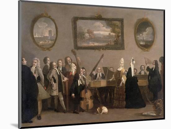 Rehearsal of an Opera, c.1709-Marco Ricci-Mounted Premium Giclee Print